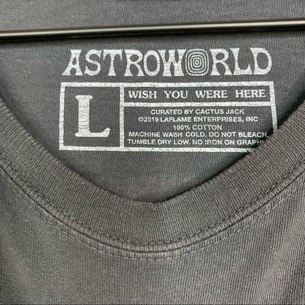 Travis Scott Astroworld Beyond Belief Tie Dye Band Tee Graphic Shirt Size Large - Picture 9 of 11